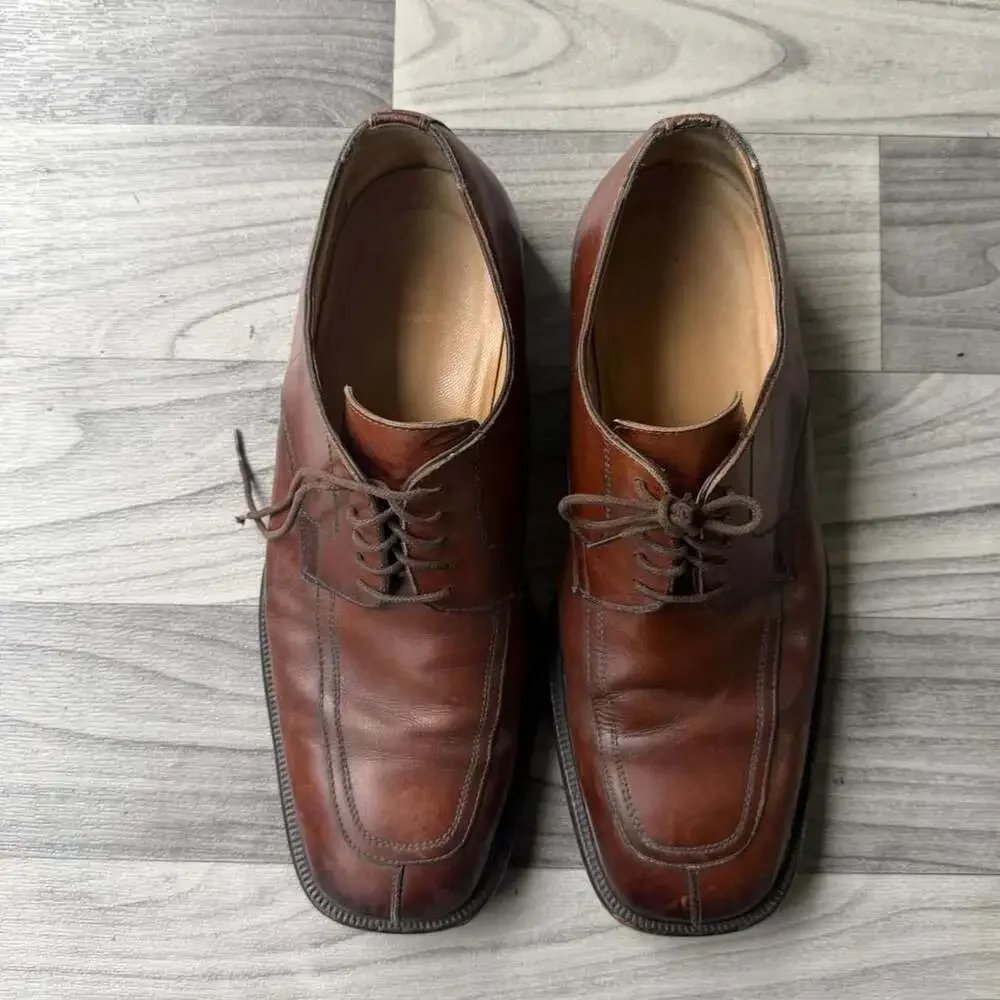 Vintage Y2K Brown Leather Oxford Dress Shoes